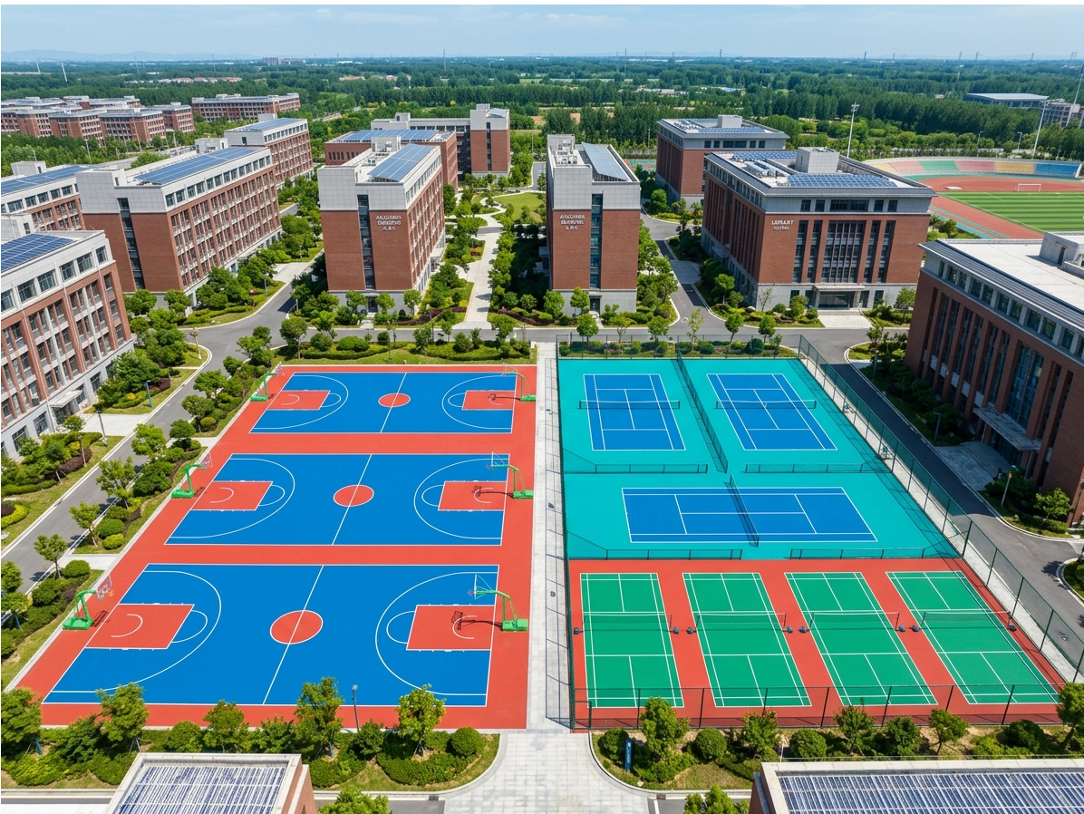 贺州市硅PU球场混合型塑胶跑道 - 哪里好